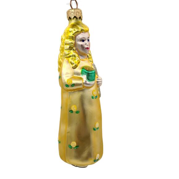 Patricia Breen Goldilocks Yellow Roses Flowers Christmas Holiday Tree Ornament - Picture 4 of 7